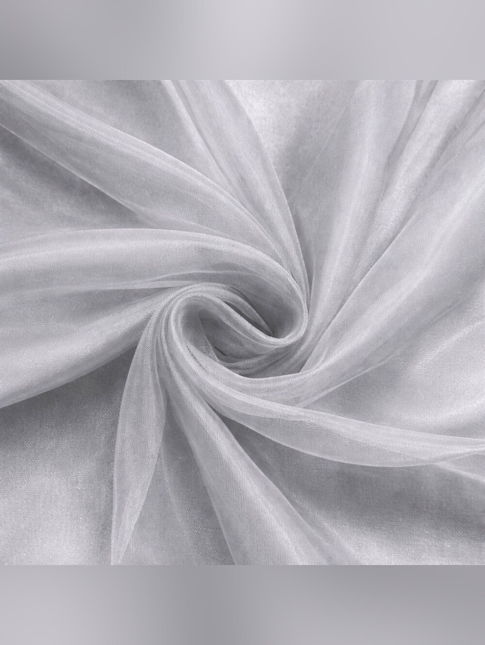 250 sheer SILVER organza chair sashes - Picture 4 of 4
